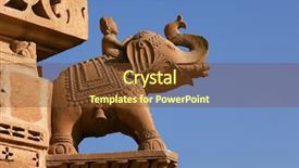  Presentation with jain - Amazing theme having jainism - jain temple of amar sagar backdrop and a tawny brown colored foreground