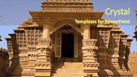  Presentation with jain temple - Cool new slides with jainism - jain temple of lodruva jaisalmer backdrop and a tawny brown colored foreground