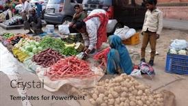  Presentation with women india - Slides consisting of jaipur-india-february-16-indian background and a coral colored foreground