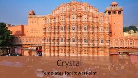  Presentation with jaipur city palace rajasthan india - Theme consisting of jaipur-india-november-2-2019 background and a red colored foreground