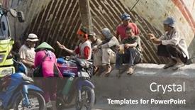  Presentation with old people - Presentation theme consisting of jakarta-indonesia-september-9-2015 background and a gray colored foreground