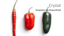  Presentation with jalapeno - Colorful slide set enhanced with jalapeno-habanero-and-chili-peppers backdrop and a white colored foreground