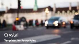  Presentation with rush hour - Amazing presentation having jam big ben - rush hour with defocused cars backdrop and a gray colored foreground