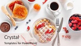  Presentation with coffee chocolate - Beautiful presentation featuring jam chocolate spread and coffee backdrop and a lemonade colored foreground