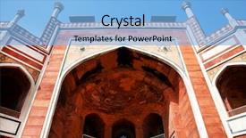  Presentation with india - Presentation design having jama - humayun's tomb delhi india background and a light blue colored foreground