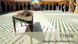  Presentation with india temple - Colorful PPT layouts enhanced with jama - indian temple in jodhpur rajasthan backdrop and a mint green colored foreground