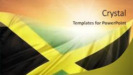  Presentation with jamaica - Slide deck having jamaican flag in front background and a lemonade colored foreground