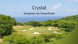  Presentation with jamaica - Beautiful theme featuring jamayca - ocean green at a golf backdrop and a light blue colored foreground