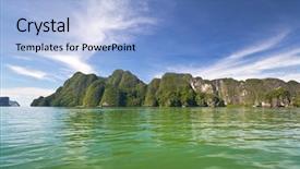  Presentation with arches national park - Colorful slide set enhanced with james bond - amazing scenery of national park backdrop and a light blue colored foreground