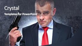  Presentation with james bond - Amazing theme having james bond - dramatic picture of an old backdrop and a dark gray colored foreground