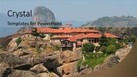  Presentation with james bond - Amazing slides having james bond - great meteora monastery of meteora backdrop and a  colored foreground