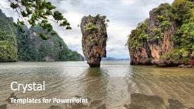  Presentation with james bond - Cool new presentation with james bond island phang nga backdrop and a coral colored foreground