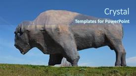  Presentation with north dakota - Audience pleasing slide set consisting of jamestown-north-dakota-3-oct backdrop and a ocean colored foreground