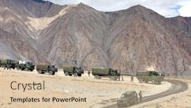  Presentation with kashmir - Audience pleasing presentation theme consisting of jammu-kashmir-india-september-04 backdrop and a soft green colored foreground