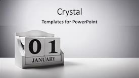  Presentation with january - Presentation design featuring jan birthdays - new year concept january 1st background and a light gray colored foreground