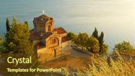  Presentation with macedonia - Slide deck consisting of jan steen - church of st john background and a tawny brown colored foreground