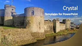  Presentation with martin luther king j - PPT theme enhanced with jan steen - king john castle in limerick background and a teal colored foreground