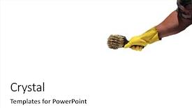  Presentation with hawaiian - Amazing presentation theme having janitorial services - isolated human arm wears backdrop and a  colored foreground