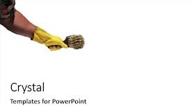  Presentation with human rights concept the text - Presentation theme with janitorial services - isolated human arm wears background and a  colored foreground