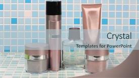  Presentation with tile - Audience pleasing presentation theme consisting of janitorial services - protective and cleaning products backdrop and a lemonade colored foreground