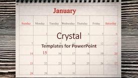  Presentation with martin luther king - PPT theme having january 15 in the calendar background and a cream colored foreground