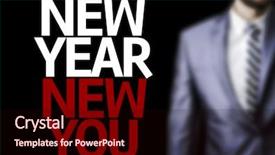  Presentation with new ideas - Colorful PPT theme enhanced with january 2014 - business man with the text backdrop and a wine colored foreground
