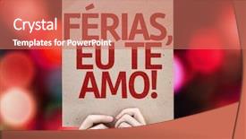  Presentation with love and care - Beautiful theme featuring january effect - holidays i love you backdrop and a coral colored foreground