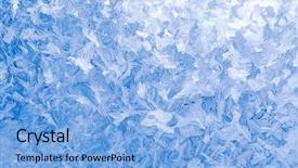  Presentation with light blue - Colorful theme enhanced with january effect - light blue frozen window glass backdrop and a light blue colored foreground