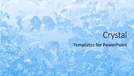  Presentation with light blue - Audience pleasing theme consisting of january effect - light blue frozen window glass backdrop and a light blue colored foreground