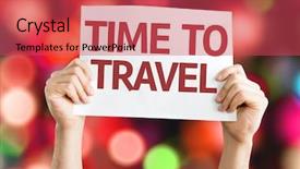  Presentation with time travel - Colorful PPT theme enhanced with january effect - time to travel card backdrop and a red colored foreground