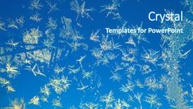  Presentation with january - Audience pleasing presentation design consisting of january effect - winter background from snowflakes blur backdrop and a ocean colored foreground