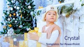  Presentation with february - Slide set consisting of january february - christmas fashion concept cute little background and a  colored foreground