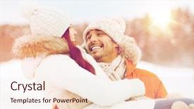  Presentation with season - PPT layouts with january february - people season love and leisure background and a lemonade colored foreground