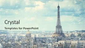  Presentation with january - Colorful PPT theme enhanced with january february - snow in paris backdrop and a sky blue colored foreground