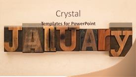  Presentation with january - Slide deck enhanced with january-name-of-the-month background and a lemonade colored foreground