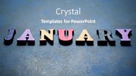 Presentation with january - Presentation enhanced with january-word-on-a-blue background and a seafoam green colored foreground