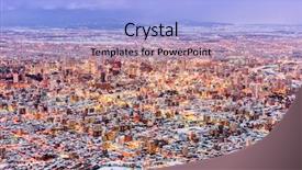  Presentation with japan naval - Cool new theme with japan aerial cityscape in winter backdrop and a light blue colored foreground