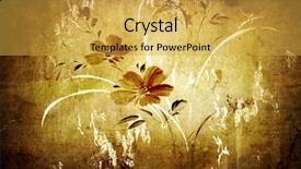  Presentation with vintage floral - Slides with japan art - floral vintage wallpaper and background background and a yellow colored foreground