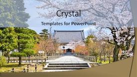  Presentation with kyoto - Amazing PPT layouts having japan at chishaku-in temple backdrop and a  colored foreground