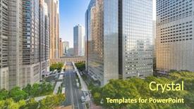  Presentation with tokyo - Audience pleasing PPT layouts consisting of japan cityscape past the metropolitan backdrop and a tawny brown colored foreground