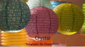  Presentation with chinese lantern - Cool new presentation with japan customs - traditional chinese lantern for mid backdrop and a red colored foreground