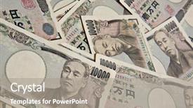  Presentation with japanese - Beautiful presentation theme featuring japan finance - japanese yen - 10 000 backdrop and a gray colored foreground