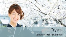  Presentation with traditional japan - Amazing presentation theme having japan geisha - asian woman wearing traditional japanese backdrop and a  colored foreground