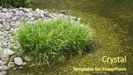  Presentation with gardens - Presentation theme with japan-himeji-himeji-koko-en background and a tawny brown colored foreground