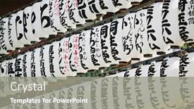  Presentation with tokyo - Slides with japan-tokyo-senso-ji-temple background and a gray colored foreground