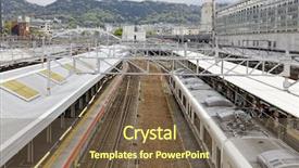  Presentation with japan tech - Cool new presentation theme with japan train station at kyoto backdrop and a  colored foreground