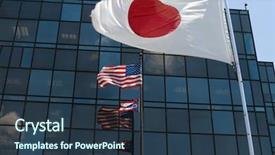  Presentation with japan - Cool new presentation with japan usa and ohio flags backdrop and a tawny brown colored foreground