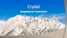  Presentation with house snow mountain - Slides enhanced with japan winter mountain with snow background and a  colored foreground