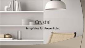  Presentation with room interior design - Presentation design featuring japandi-style-conceptual-interior-room background and a  colored foreground