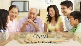  Presentation with sharing - Amazing presentation having japanese - asian family sharing meal backdrop and a coral colored foreground